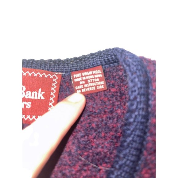 Vintage Jos A. Bank Womens 100% Wool Cardigan Coat Size 10 Wine Purple Snap - Picture 5 of 7